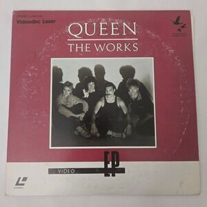 Queen The Works EP 8in LaserDisc Japan Press 1984 L049-7001 Freddie Mercury CLV